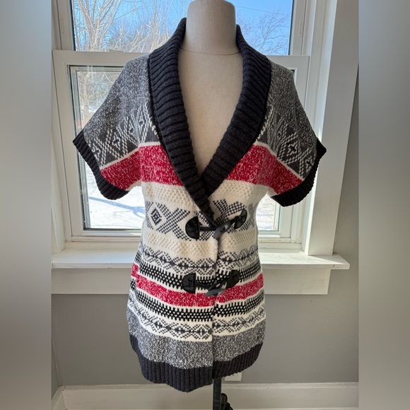 Tommy Hilfiger Sweaters - Tommy Hilfiger Short Sleeve Nordic Sweater Size Medium Southwestern